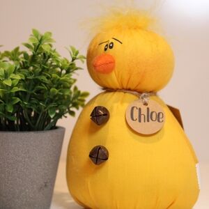 Chloe Yellow Chick Plush Decor